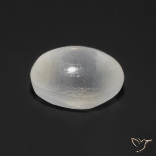 9,17 ctw natürlicher Weiß Sillimanit-Katzenauge, Oval, Transparent