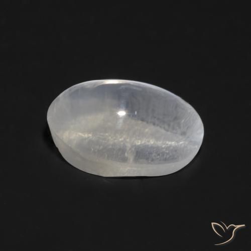 9,17 ctw natürlicher Sehr helles Grau Sillimanit-Katzenauge, Oval, Transparent