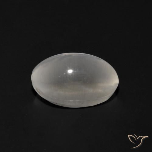 9,17 ctw natürlicher Weiß Sillimanit-Katzenauge, Oval, Transparent