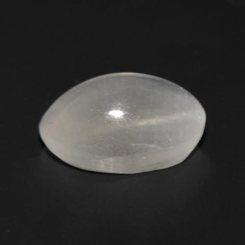 1,09 ctw natürlicher grauer Sillimanite Cat's Eye, Oval Schliff, Transparent