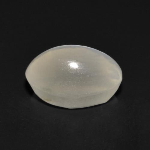1,17 ctw natürlicher grauer Sillimanite Cat's Eye, Oval Schliff, Transparent