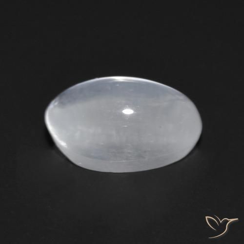 9,17 ctw natürlicher Durchscheinendes Weiß Sillimanit-Katzenauge, Oval, Transparent