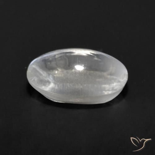 9,17 ctw natürlicher Klares Weiß Sillimanit-Katzenauge, Oval, Transparent