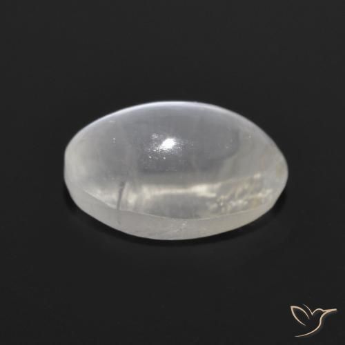 9,17 ctw natürlicher Sehr helles Grau Sillimanit-Katzenauge, Oval, Transparent