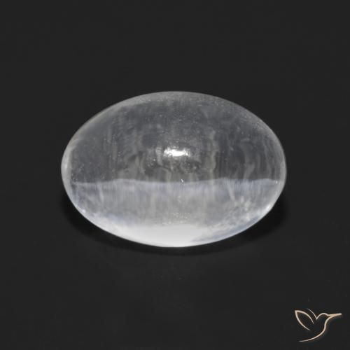 1.49ct Natürlicher Klares Weiß Sillimanit-Katzenauge, Oval, Transparent