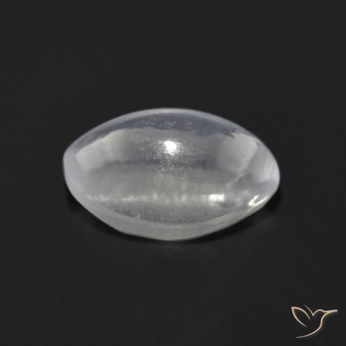 9,17 ctw natürlicher Klares Weiß Sillimanit-Katzenauge, Oval, Transparent
