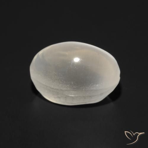 9,17 ctw natürlicher Warmweiß Sillimanit-Katzenauge, Oval, Transparent