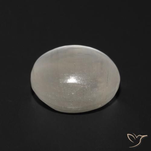 9,17 ctw natürlicher Sehr helles Grau Sillimanit-Katzenauge, Oval, Transparent