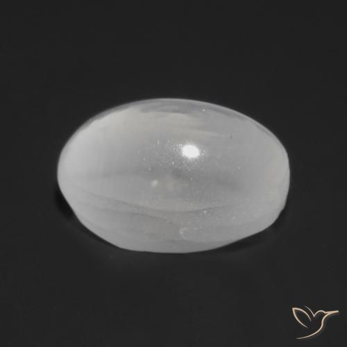 9,17 ctw natürlicher Durchscheinendes Weiß Sillimanit-Katzenauge, Oval, Transparent