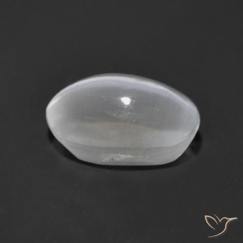 9,17 ctw natürlicher Weiß Sillimanit-Katzenauge, Oval, Transparent