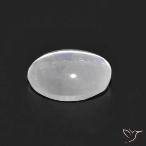 9,17 ctw natürlicher Klares Weiß Sillimanit-Katzenauge, Oval, Transparent