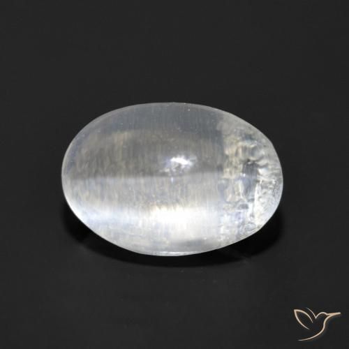 9,17 ctw natürlicher Weiß Sillimanit-Katzenauge, Oval, Transparent