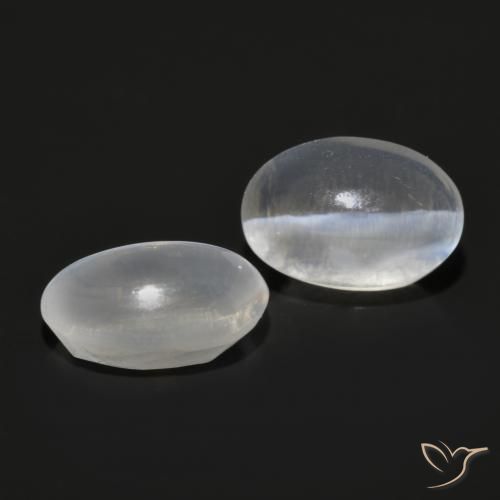 2.15 ct natürliche Sehr helles Grau Sillimanit-Katzenauge-Edelsteine, Oval, Transparent