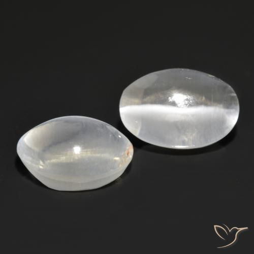 2.71 ct natürliche Sehr helles Grau Sillimanit-Katzenauge-Edelsteine, Oval, Transparent