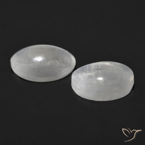 2.27 ct natürliche Sehr helles Grau Sillimanit-Katzenauge-Edelsteine, Oval, Transparent