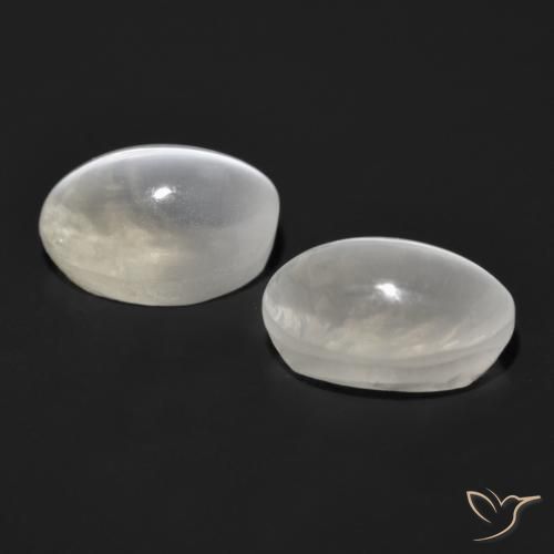 2.75 ct natürliche Sehr helles Grau Sillimanit-Katzenauge-Edelsteine, Oval, Transparent