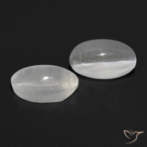 1.55 ct natürliche Sehr helles Grau Sillimanit-Katzenauge-Edelsteine, Oval, Transparent