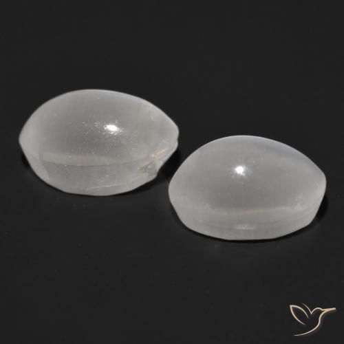 2.32 ct natürliche Sehr helles Grau Sillimanit-Katzenauge-Edelsteine, Oval, Transparent