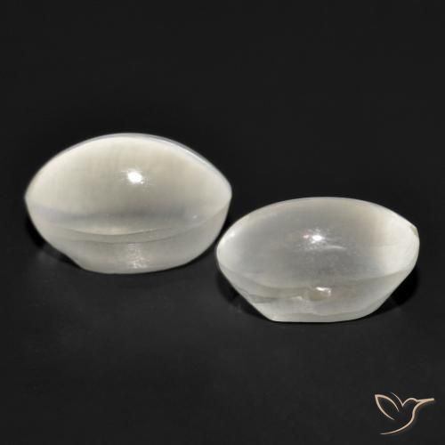 2.53 ct natürliche Sehr helles Grau Sillimanit-Katzenauge-Edelsteine, Oval, Transparent
