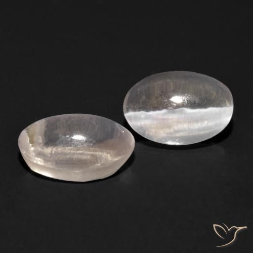 1.92 ct natürliche Sehr helles Grau Sillimanit-Katzenauge-Edelsteine, Oval, Transparent