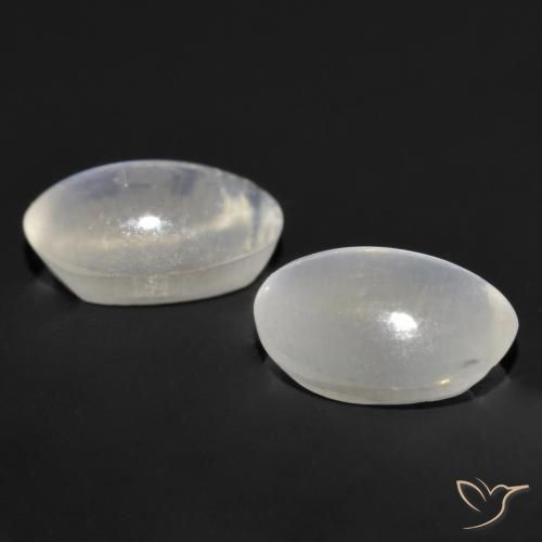 1.89 ct natürliche Sehr helles Grau Sillimanit-Katzenauge-Edelsteine, Oval, Transparent