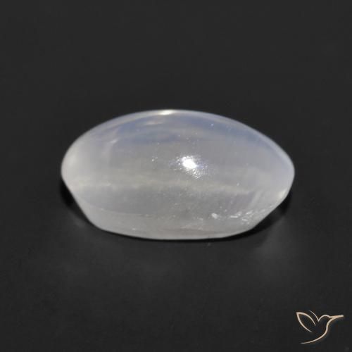 9,17 ctw natürlicher Sehr helles Grau Sillimanit-Katzenauge, Oval, Transparent