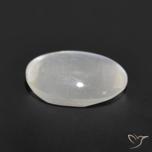9,17 ctw natürlicher Sehr helles Grau Sillimanit-Katzenauge, Oval, Transparent
