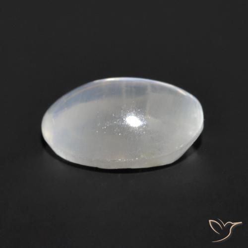 9,17 ctw natürlicher Sehr helles Grau Sillimanit-Katzenauge, Oval, Transparent