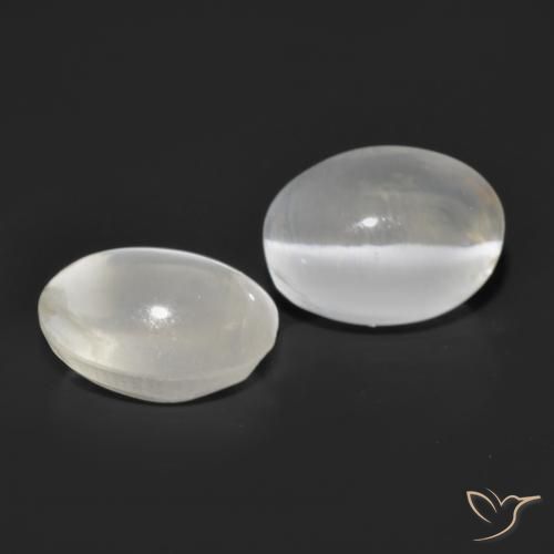 2.69 ct natürliche Sehr helles Grau Sillimanit-Katzenauge-Edelsteine, Oval, Transparent