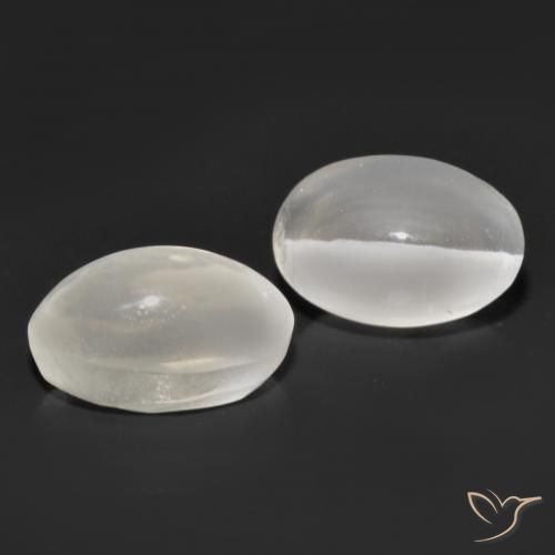 2.47 ct natürliche Sehr helles Grau Sillimanit-Katzenauge-Edelsteine, Oval, Transparent