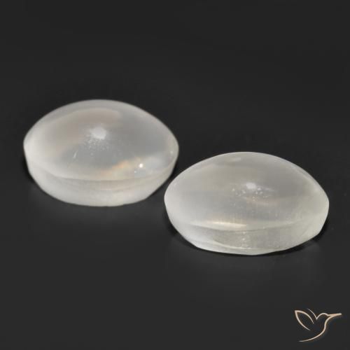 2.47 ct natürliche Sehr helles Grau Sillimanit-Katzenauge-Edelsteine, Oval, Transparent