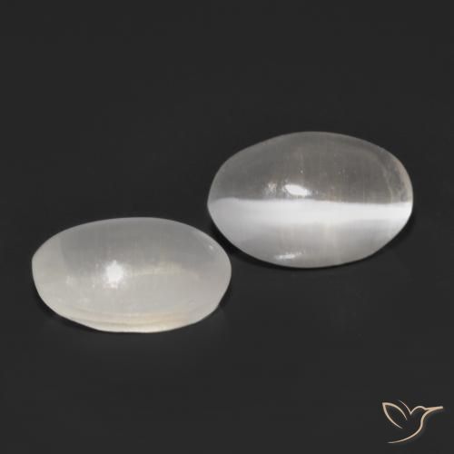 1.15 ct natürliche Sehr helles Grau Sillimanit-Katzenauge-Edelsteine, Oval, Transparent