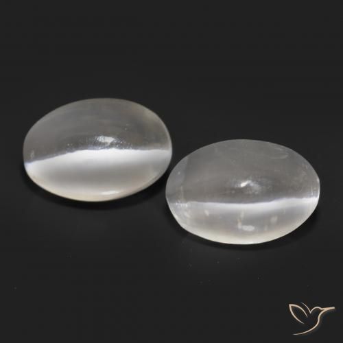 2.36ctw Natürlicher Sehr helles Grau Sillimanit-Katzenauge, Oval, Lichtdurchlässig