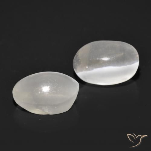 2.11 ct natürliche Weiß Sillimanit-Katzenauge-Edelsteine, Oval, Transparent
