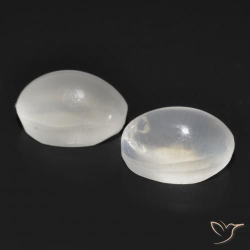 2.43 ct natürliche Weiß Sillimanit-Katzenauge-Edelsteine, Oval, Transparent