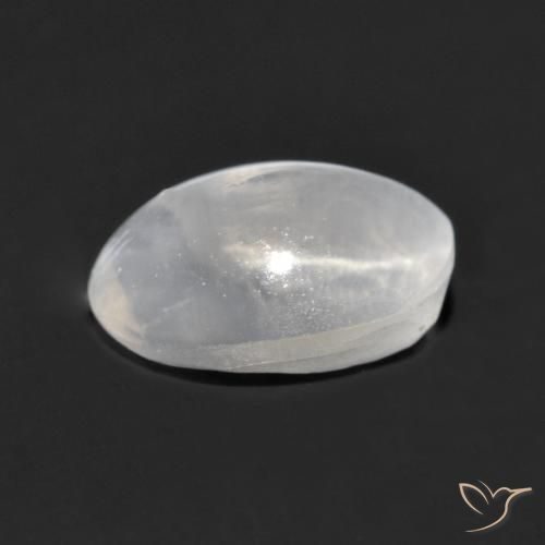9,17 ctw natürlicher Sehr helles Grau Sillimanit-Katzenauge, Oval, Transparent