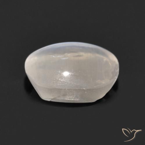 9,17 ctw natürlicher Sehr helles Grau Sillimanit-Katzenauge, Oval, Transparent