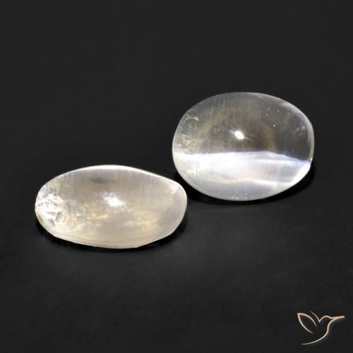 1.82 ct natürliche Sehr helles Grau Sillimanit-Katzenauge-Edelsteine, Oval, Transparent