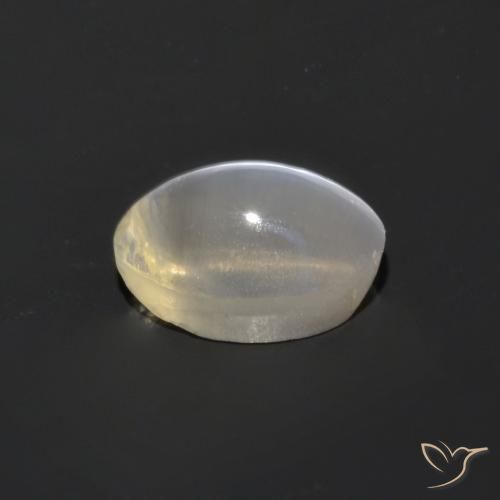 9,17 ctw natürlicher Warmweiß Sillimanit-Katzenauge, Oval, Transparent