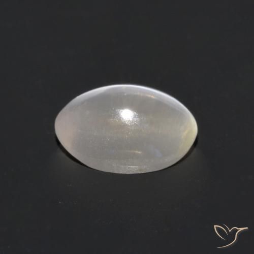 9,17 ctw natürlicher Warmweiß Sillimanit-Katzenauge, Oval, Transparent