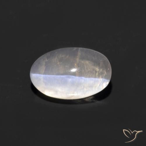 9,17 ctw natürlicher Weiß Sillimanit-Katzenauge, Oval, Transparent