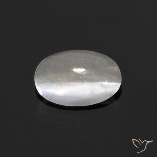 9,17 ctw natürlicher Weiß Sillimanit-Katzenauge, Oval, Transparent