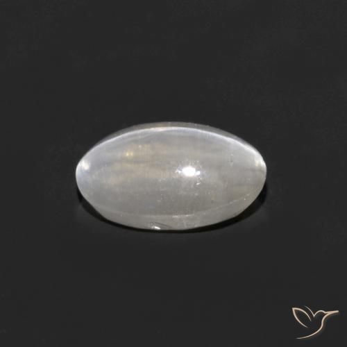 9,17 ctw natürlicher Weiß Sillimanit-Katzenauge, Oval, Transparent