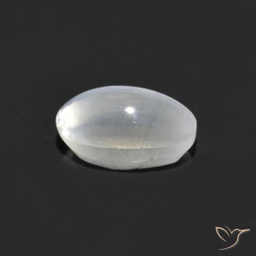 9,17 ctw natürlicher Weiß Sillimanit-Katzenauge, Oval, Transparent