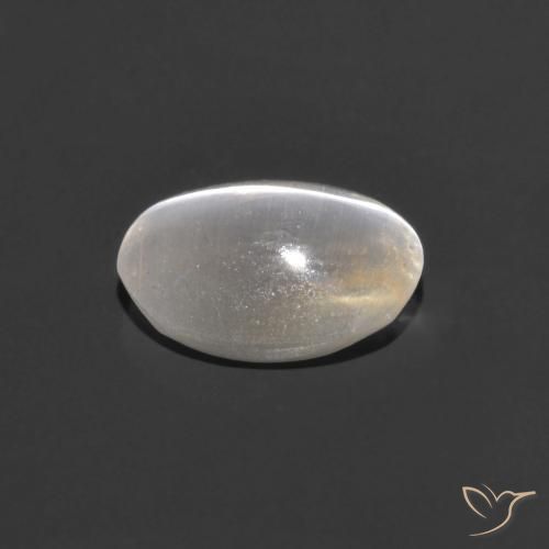 9,17 ctw natürlicher Warmweiß Sillimanit-Katzenauge, Oval, Transparent