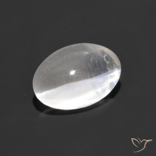 9,17 ctw natürlicher Weiß Sillimanit-Katzenauge, Oval, Transparent