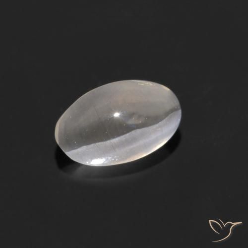 9,17 ctw natürlicher Warmweiß Sillimanit-Katzenauge, Oval, Transparent