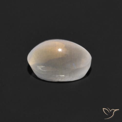9,17 ctw natürlicher Warmweiß Sillimanit-Katzenauge, Oval, Transparent