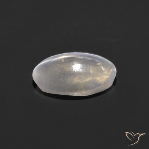 9,17 ctw natürlicher Klares Weiß Sillimanit-Katzenauge, Oval, Transparent