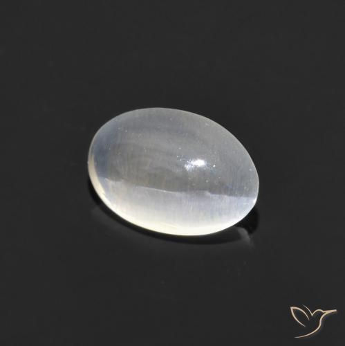 9,17 ctw natürlicher Klares Weiß Sillimanit-Katzenauge, Oval, Transparent